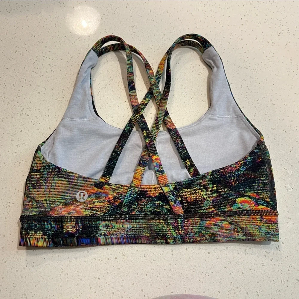 Lululemon Energy Bra in Glitch Tapestry Starlight Multi Size 4
